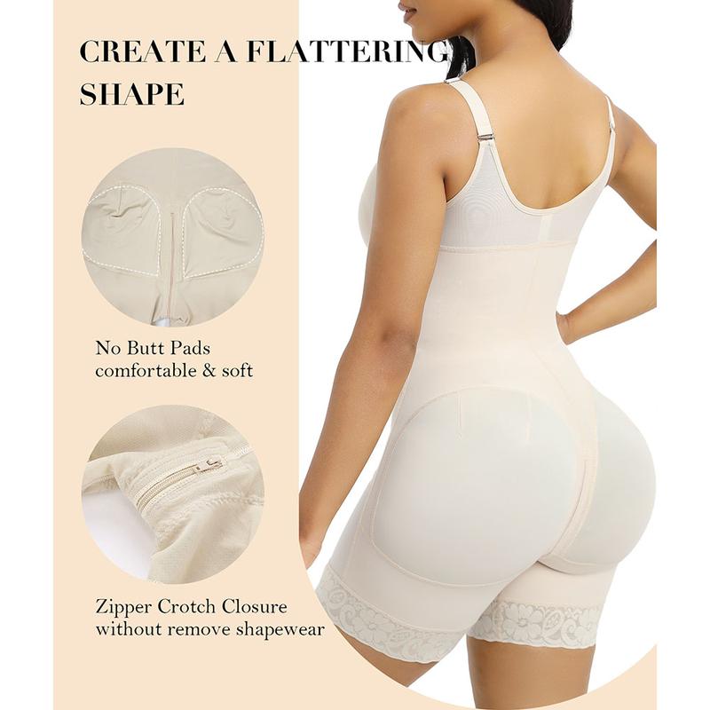 Tummy Control Butt Lifter Shaper – Zipper Crotch for Comfort and Confidence