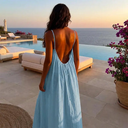 Sweet Home Backless Nightgown
