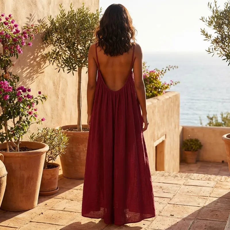 Sweet Home Backless Nightgown